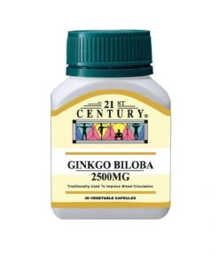 21st Century Ginkgo Biloba 2500mg Capsule 30 caps (bottle)